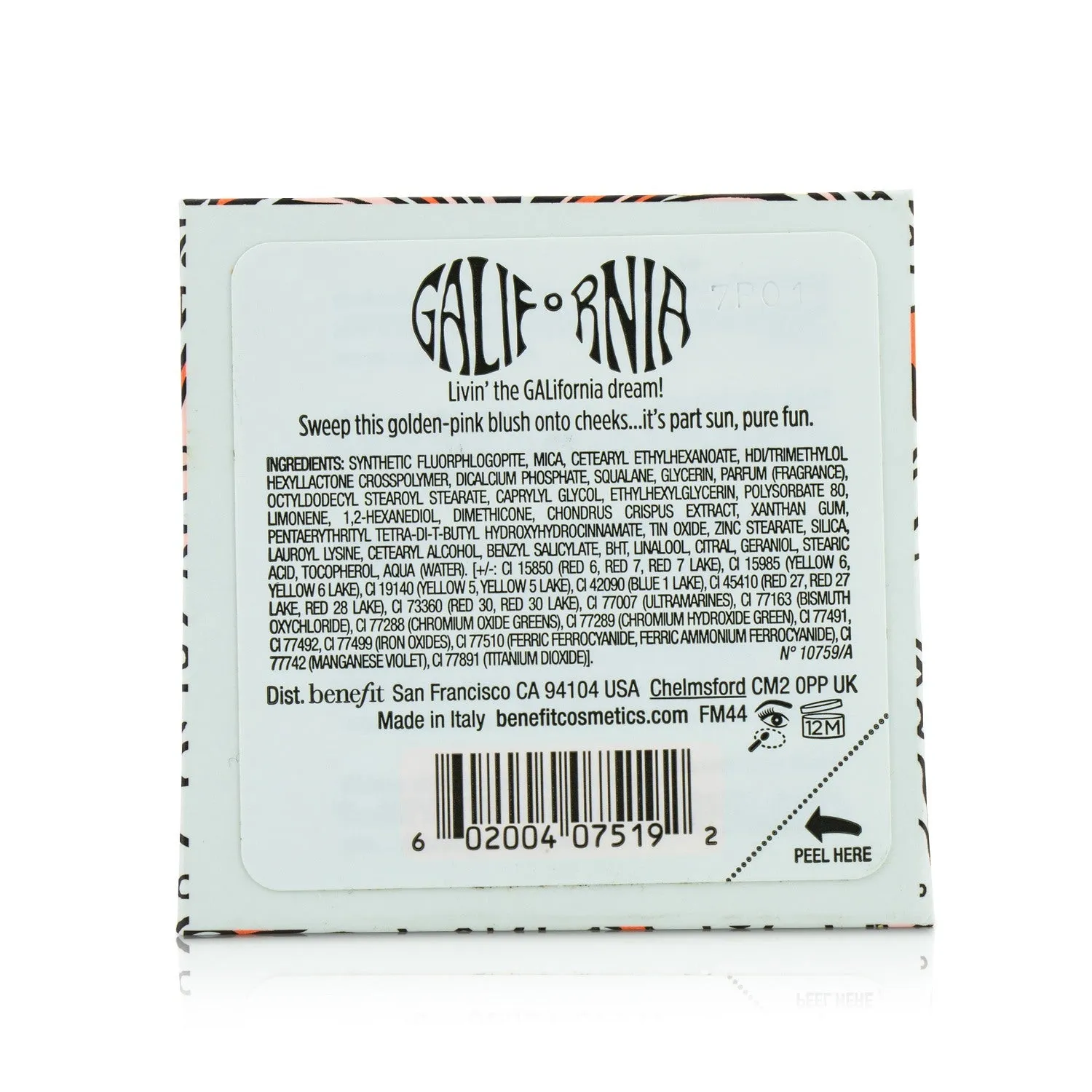 Benefit Galifornia Powder Blush  5g/0.17oz