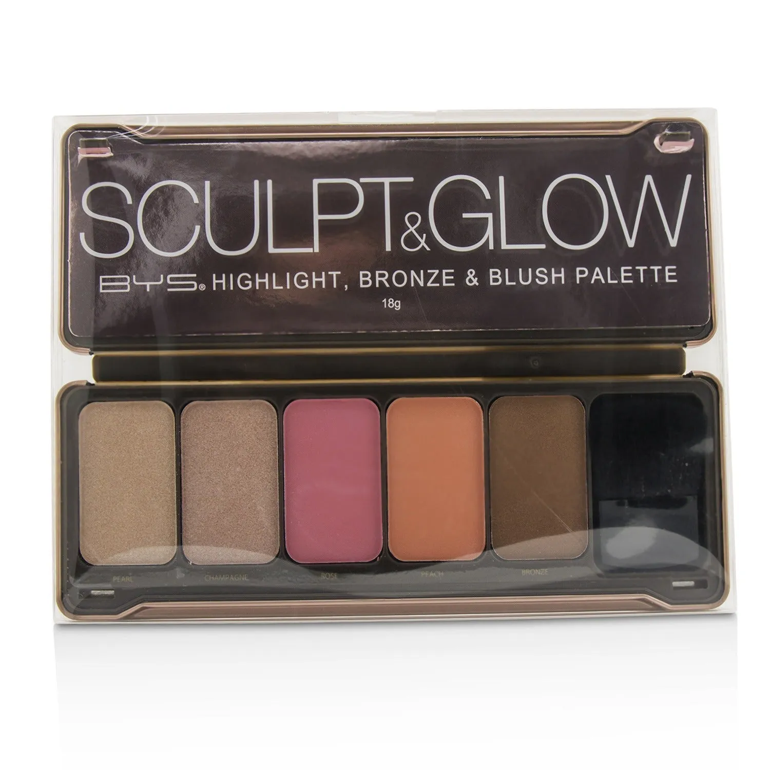 BYS Sculpt & Glow Palette (Highlight. Bronze & Blush)  18g/0.6oz
