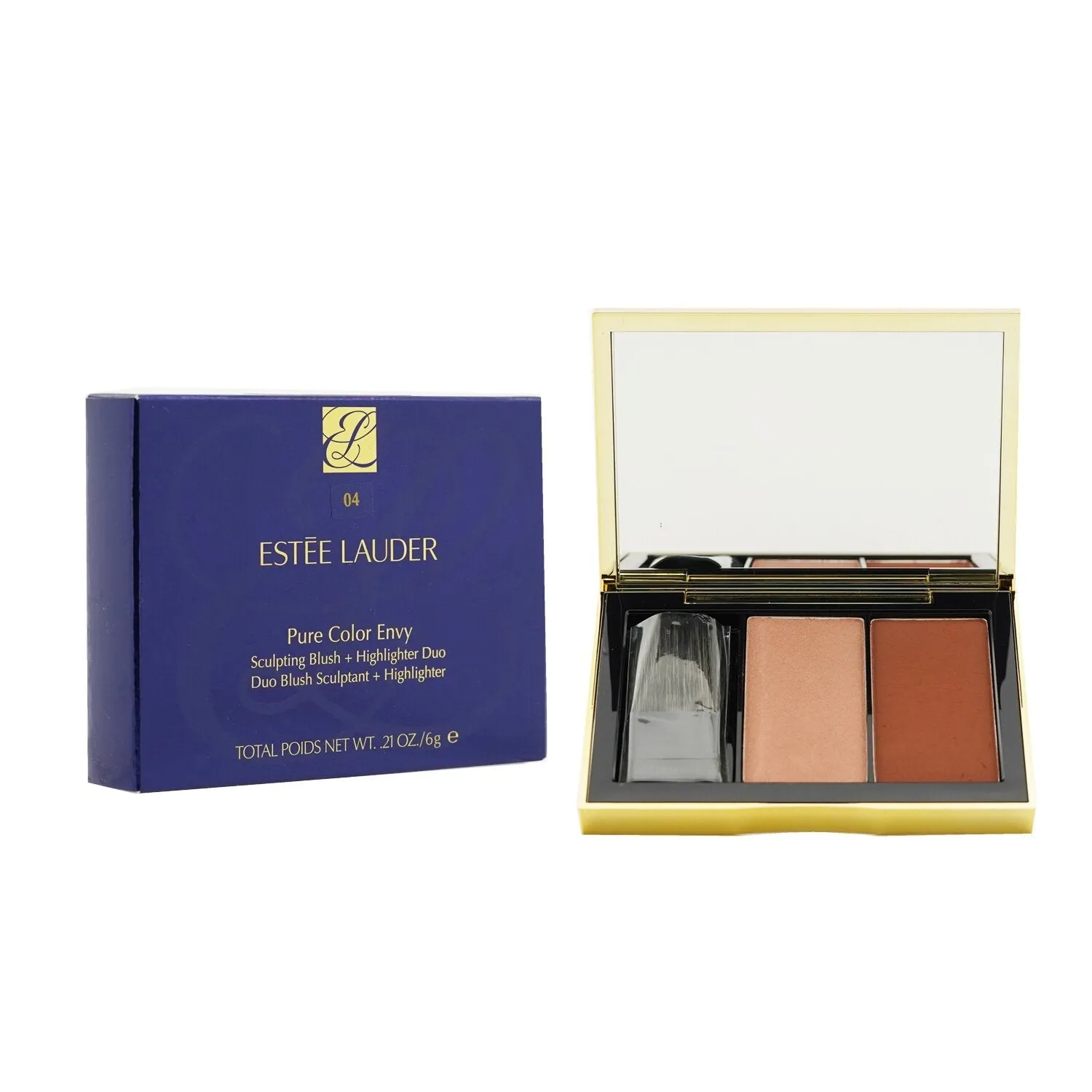 Estee Lauder Pure Color Envy Sculpting Blush   Highlighter Duo - # Coral Fever  6g/0.21oz