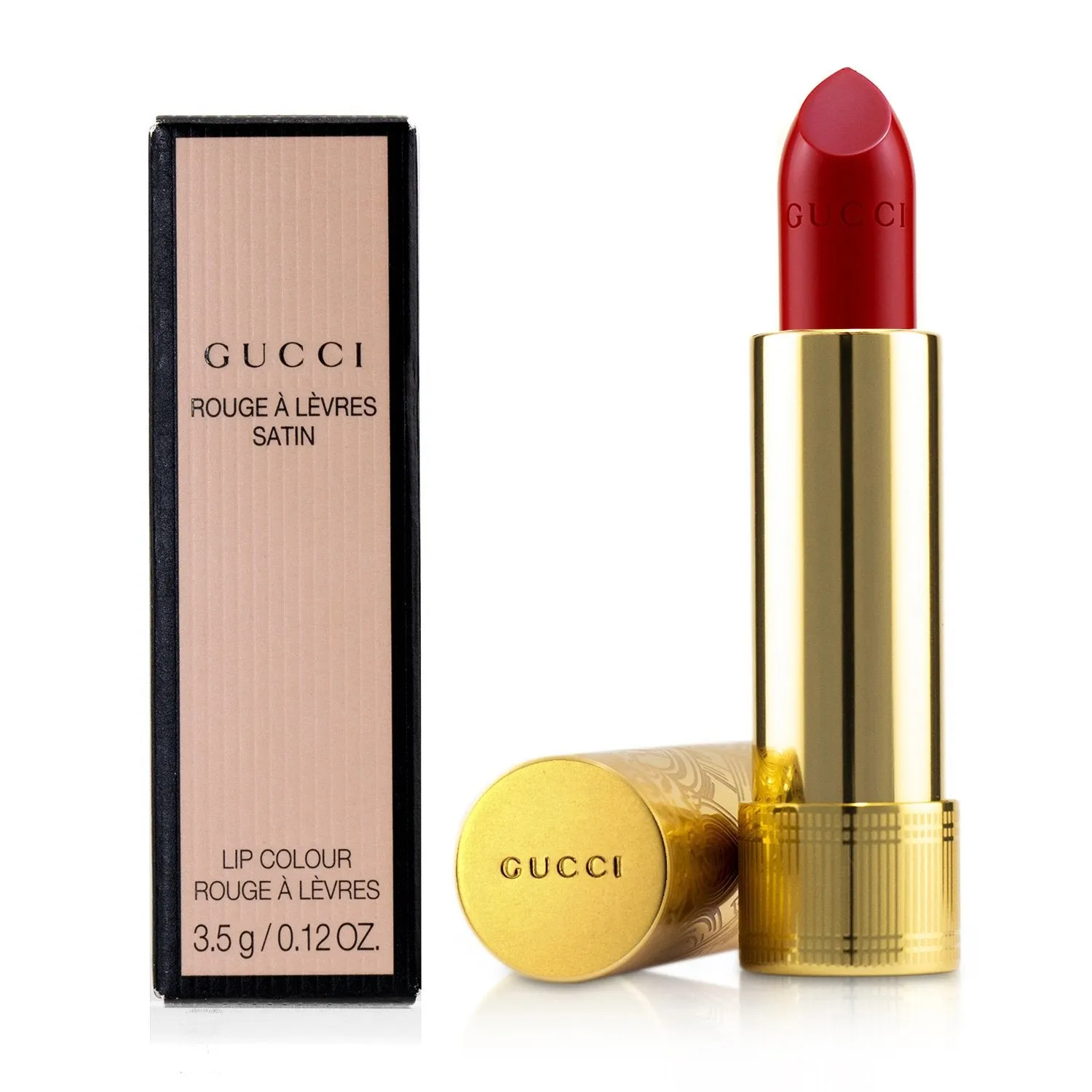Gucci Rouge A Levres Satin Lip Colour - # 25 Goldie Red  3.5g/0.12oz