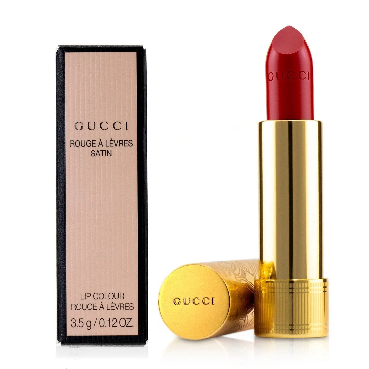 Gucci Rouge A Levres Satin Lip Colour - # 501 Constance Vermillon  3.5g/0.12oz
