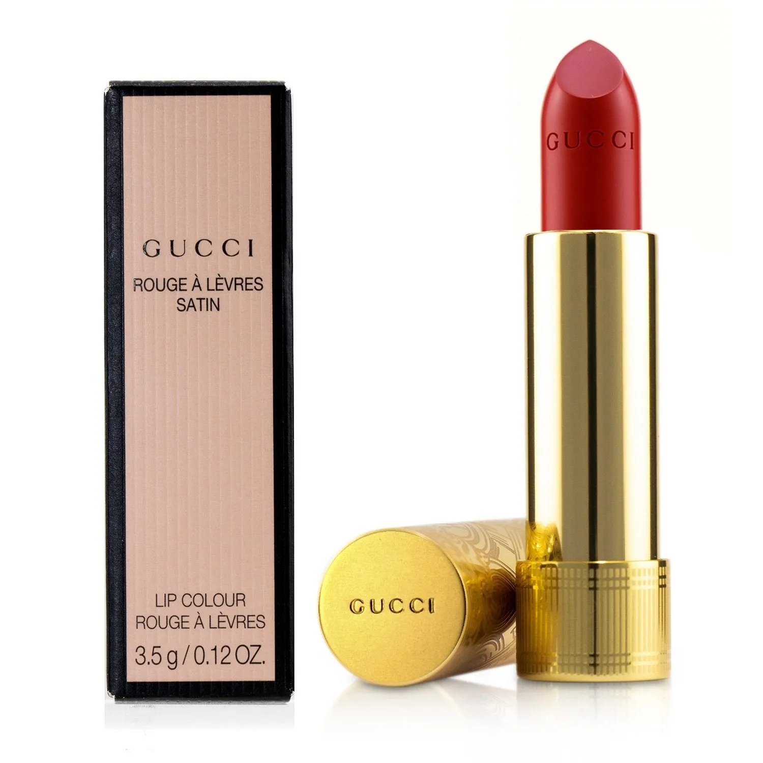 Gucci Rouge A Levres Satin Lip Colour - # 501 Constance Vermillon  3.5g/0.12oz