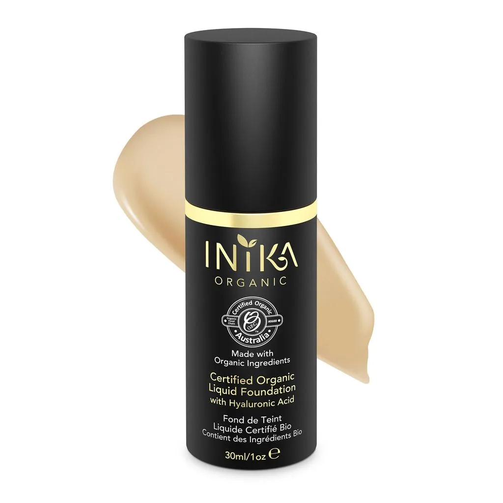 Inika Certified Organic Liquid Foundation 30ml Porcelain