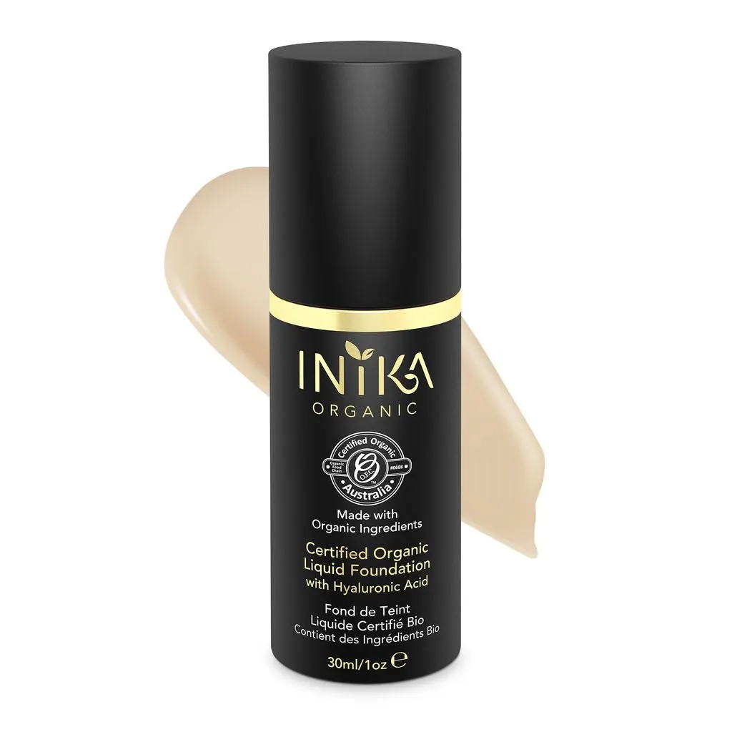 Inika Certified Organic Liquid Foundation 30ml Porcelain