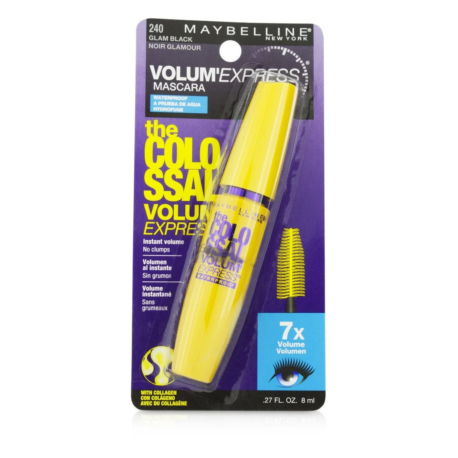 Maybelline Volum' Express The Colossal Waterproof Mascara - #Classic Black  8ml/0.27oz