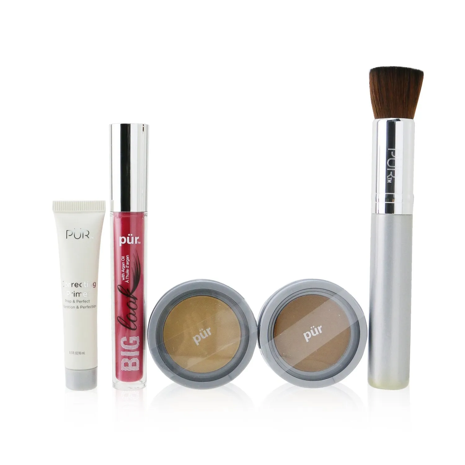 PUR (PurMinerals) Best Sellers Kit (5 Piece Beauty To Go Collection) (1x Primer. 1x Powder. 1x Bronzer. 1x Mascara. 1x Brush) - # Blush Medium  5pcs