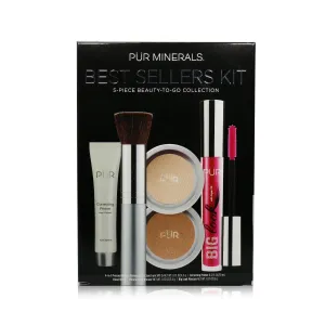 PUR (PurMinerals) Best Sellers Kit (5 Piece Beauty To Go Collection) (1x Primer. 1x Powder. 1x Bronzer. 1x Mascara. 1x Brush) - # Blush Medium  5pcs