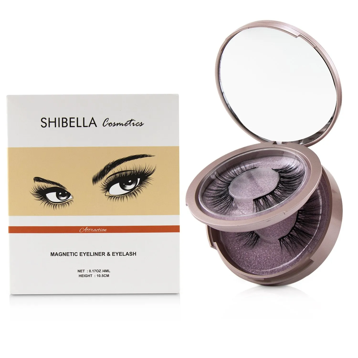 SHIBELLA Cosmetics Magnetic Eyeliner & Eyelash Kit - # Charm  3pcs