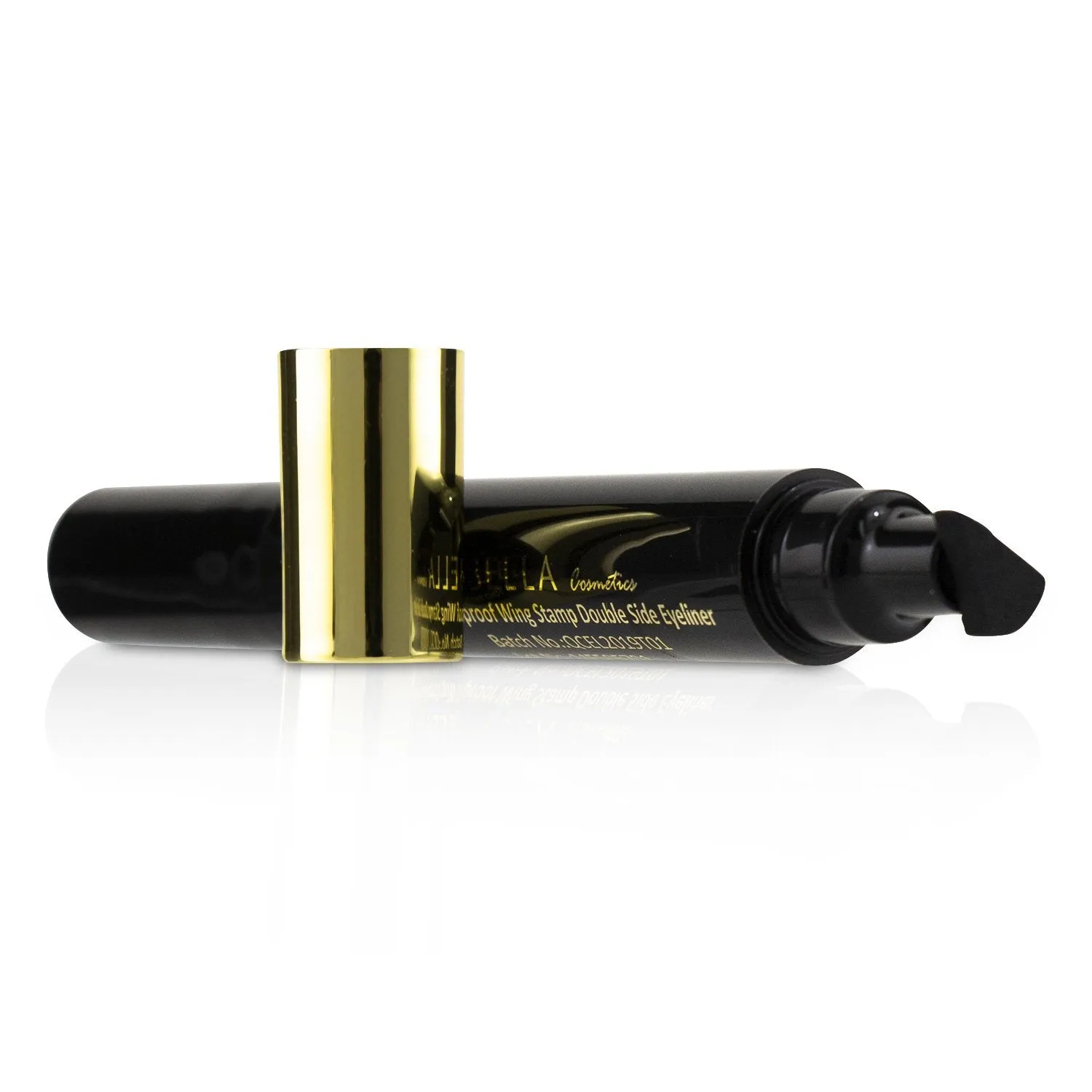 SHIBELLA Cosmetics Waterproof 24 Hours Long Lasting Wing Stamp Eyeliner Double Side Eyeliner  Thick Stamp  4.5ml/0.1587oz
